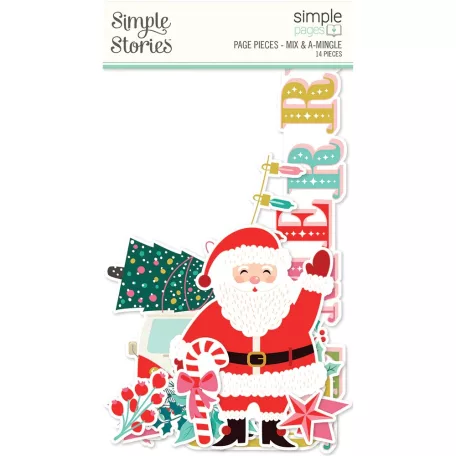 Kivágatok , Simple Pages Pieces / Simple Stories Mix & A-Mingle (1 csomag)