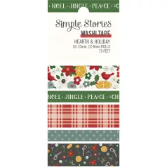   Dekorációs ragasztószalag , Washi Tape / Simple Stories Hearth & Holiday (5 db)