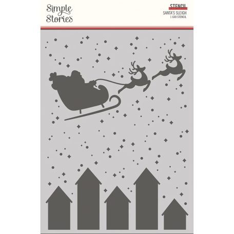 Stencil 6"x8", Candy Canes / Simple Stories Hearth & Holiday (1 db)