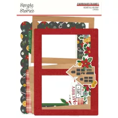   Chipboard , Chipboard Frames / Simple Stories Hearth & Holiday (1 csomag)