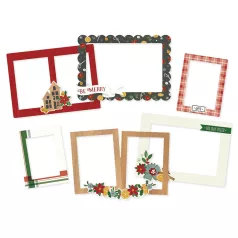  Chipboard , Chipboard Frames / Simple Stories Hearth & Holiday (1 csomag)