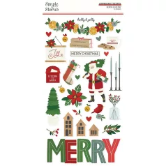   Chipboard 6"X12", Chipboard / Simple Stories Hearth & Holiday (1 ív)