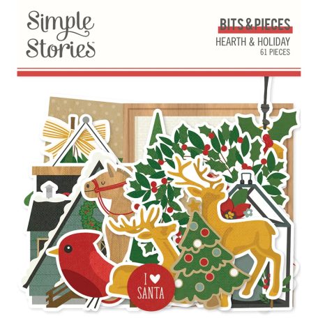 Kivágatok , Bits & Pieces / Simple Stories Hearth & Holiday (1 csomag)