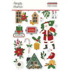   Matrica , Sticker Book / Simple Stories Hearth & Holiday (12 ív)