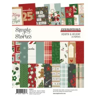   Papírkészlet 6"x8", Paper Pad / Simple Stories Hearth & Holiday (24 lap)