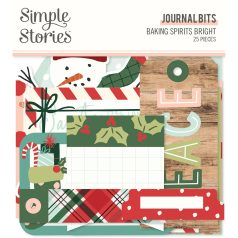   Kivágatok , Journal Bits / Simple Stories Baking Spirits Bright (1 csomag)