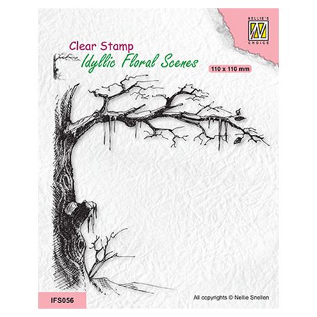 Szilikonbélyegző , Icy tree / Nellie's Choice Clear Stamp Mini (1 csomag)