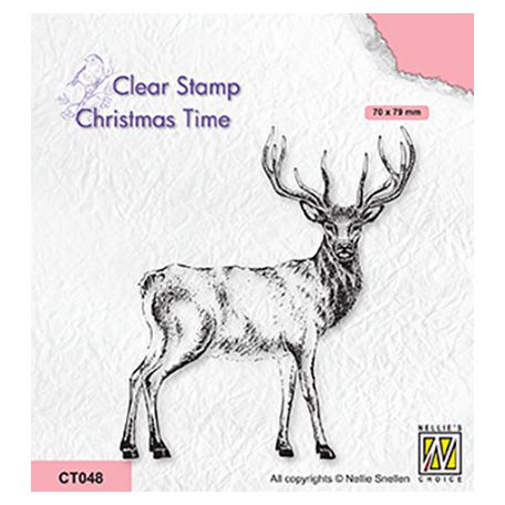 Szilikonbélyegző , Deer / Nellie's Choice Clear Stamp Mini (1 csomag)