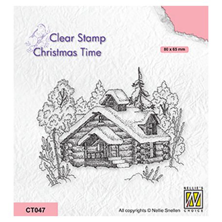 Szilikonbélyegző , Snowy winter scene / Nellie's Choice Clear Stamp Mini (1 csomag)