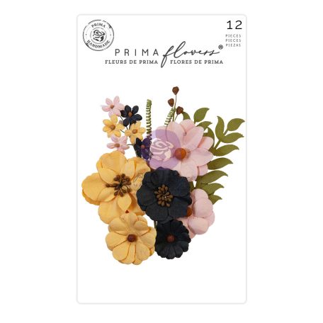 Virág díszítőelem , Luna Magic Spells/ Prima Marketing Paper Flowers (1 csomag)