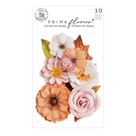 Virág díszítőelem , Luna All Hallow’s Eve/ Prima Marketing Paper Flowers (1 csomag)
