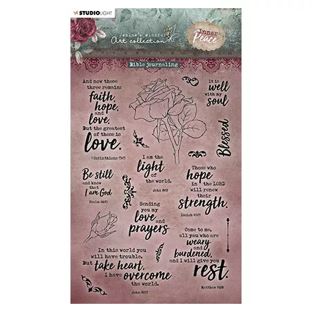 Szilikonbélyegző , Bible journaling Inner Peace nr.278 Jenine's/ SL Clear Stamp (1 csomag)