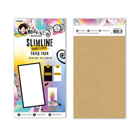 Alapkarton 300 grs, Slimline Double Layer Mixed-Up Collection nr.62 / Art by Marlene Paper pack (1 csomag)