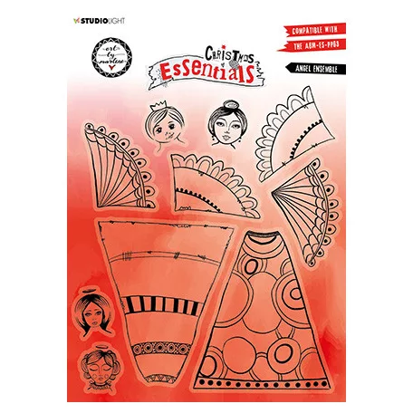 Szilikonbélyegző, Angel Ensemble Christmas Essentials nr.291 / Art by Marlene Clear Stamp (1 csomag)