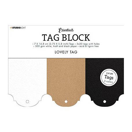 Címke készlet , Lovely Tag Essentials nr.05 / SL Tag block (1 csomag)