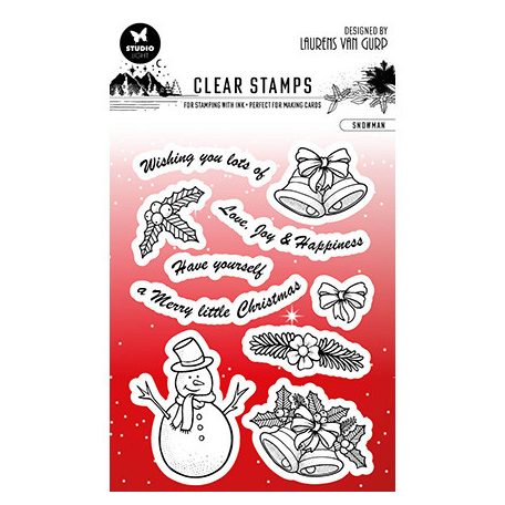 Szilikonbélyegző , Snowman Essentials nr.302 / SL Clear Stamp (1 csomag)