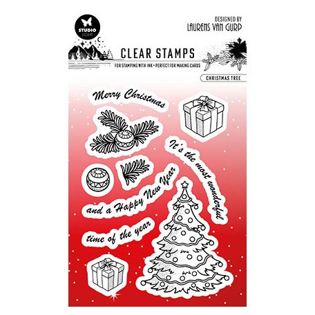 Szilikonbélyegző , Christmas tree Essentials nr.303 / SL Clear Stamp (1 csomag)
