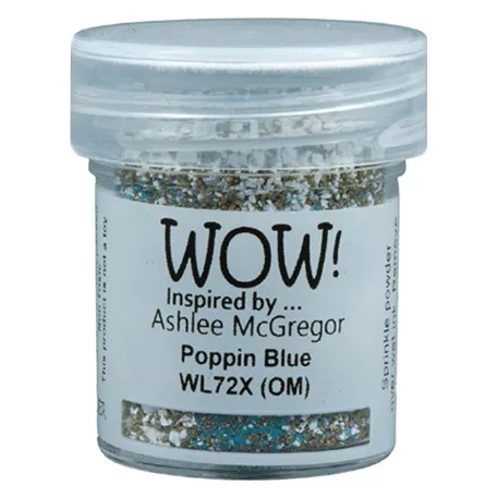 Domborítópor , Poppin Blue(OM) Wow! Colour Blends/ WoW! Embossing Powder (1 db)