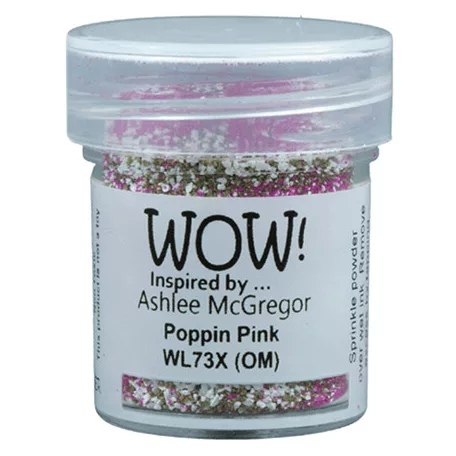 Domborítópor , Poppin Pink(OM) Wow! Colour Blends/ WoW! Embossing Powder (1 db)