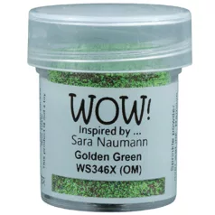   Domborítópor - Golden Green(OM) Wow! Embossing Glitters/ WoW! Embossing Powder (1 db)