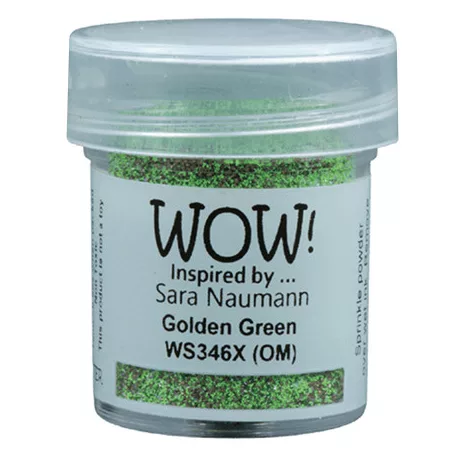 Domborítópor - Golden Green(OM) Wow! Embossing Glitters/ WoW! Embossing Powder (1 db)