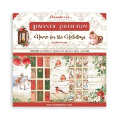   Papírkészlet 8" (20 cm), Romantic Home for the holidays / Stamperia Paper Pack (10 ív)