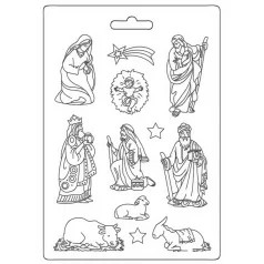   Stamperia Öntőforma A4 - Bethlehem - Mixed Media Soft Mould (1 db)