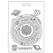 Textúra alap A5, Cosmos Infinity / Stamperia Soft Mould (1 db)