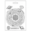 Textúra alap A5, Cosmos Infinity / Stamperia Soft Mould (1 db)