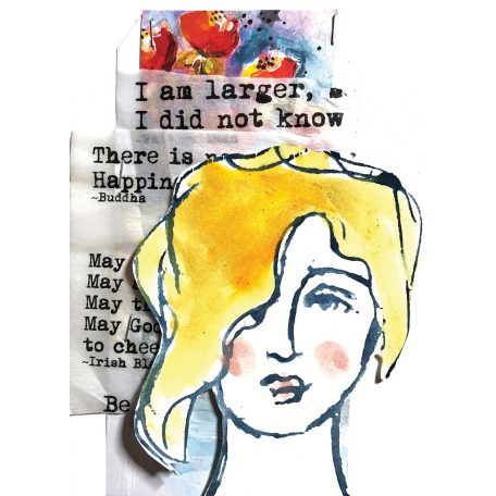 Gumibélyegző , Lovely Women / Dina Wakley media cling stamp (1 csomag)