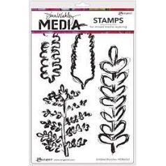   Gumibélyegző , Scribbled Branches / Dina Wakley media cling stamp (1 csomag)