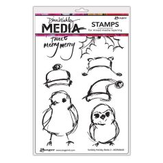   Gumibélyegző , Scribbly Holiday / Dina Wakley media cling stamp (1 csomag)