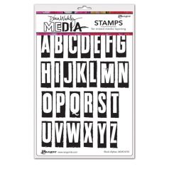   Gumibélyegző , Block alphas / Dina Wakley media cling stamp (1 csomag)
