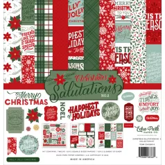   Scrapbook Papírkészlet 12" (30 cm) Christmas Salutations No. 2 Collection Kit (1 csomag)