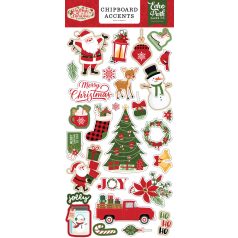   Chipboard 6"X12", The Magic of Christmas Chipboard Accents/ Echo Park Chipboard (1 ív)