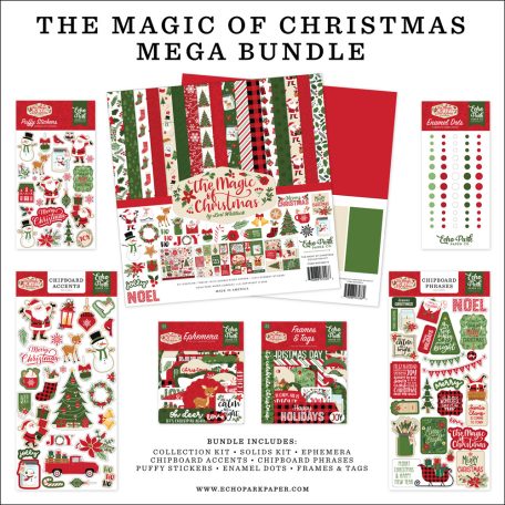 Papírkészlet 12" (30 cm), The Magic of Christmas / Echo Park Mega Bundle (1 csomag)
