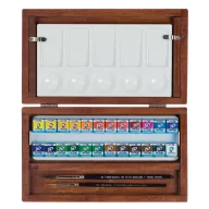   Van Gogh fadobozos akvarellfesték készlet , Watercolour wooden box | 24 szín + kiegészítők (1 db)