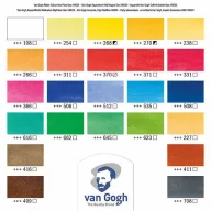   Van Gogh fadobozos akvarellfesték készlet , Watercolour wooden box | 24 szín + kiegészítők (1 db)