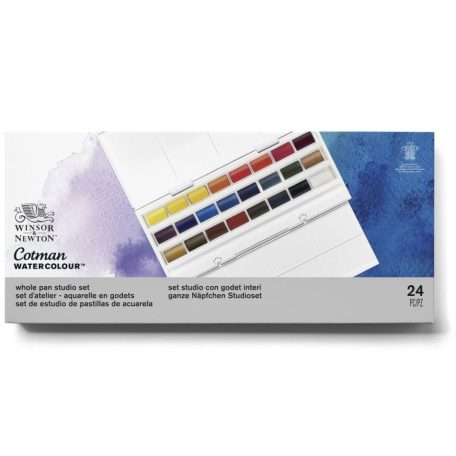 Akvarellfesték készlet 24 szín, Whole Pan studio set / Winsor&Newton Cotman Watercolour (1 db)