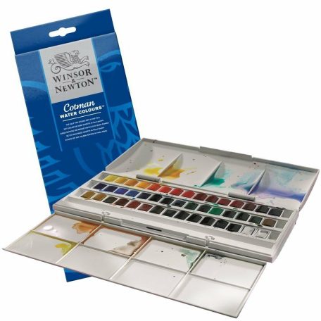 Akvarellfesték készlet 45 szín, Whole Pan studio set / Winsor&Newton Cotman Watercolour (1 db)