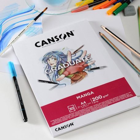 CANSON Graduate Manga tömb A4, 200 g, Manga / Canson Graduate (30 lap)