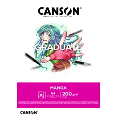   CANSON Graduate Manga tömb A4, 200 g, Manga / Canson Graduate (30 lap)