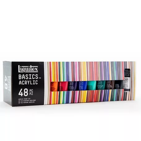 Liquitex Basics akrilfesték készlet , 48x22ml / Liquitex Acrylic Paint (48 db)