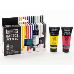   Liquitex Basics akrilfesték készlet , 6x22ml / Liquitex Acrylic Paint (6 db)