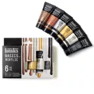 Liquitex Basics akrilfesték készlet , 6x22ml Metallics & Iridescents/ Liquitex Acrylic Paint (6 db)