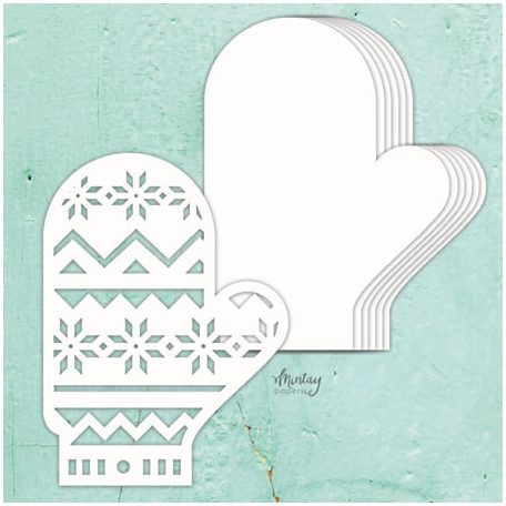 Mintay Chipboard - Album Base - Winter Glove - Chippies (1 csomag)