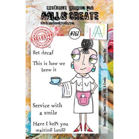Szilikonbélyegző , Waitress Dee / AALL Stamp (1 db)
