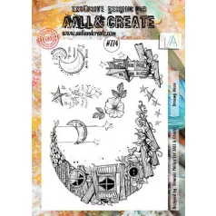 Szilikonbélyegző , Dreamy Moon / AALL Stamp (1 db)