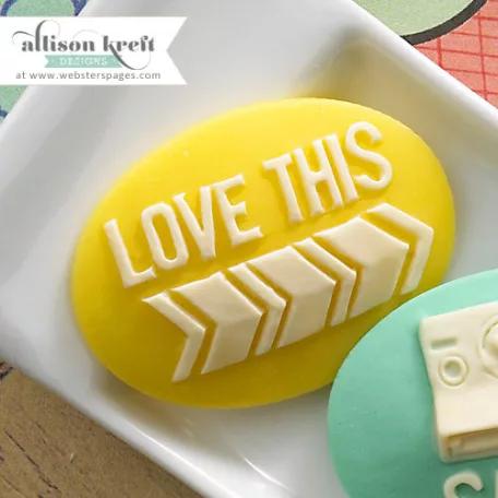 Díszítőelem, Love This - Yellow / Designer cameos (3 db)