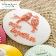   Díszítőelem, Happy Together Cameo Set – White / Designer cameos (3 db)